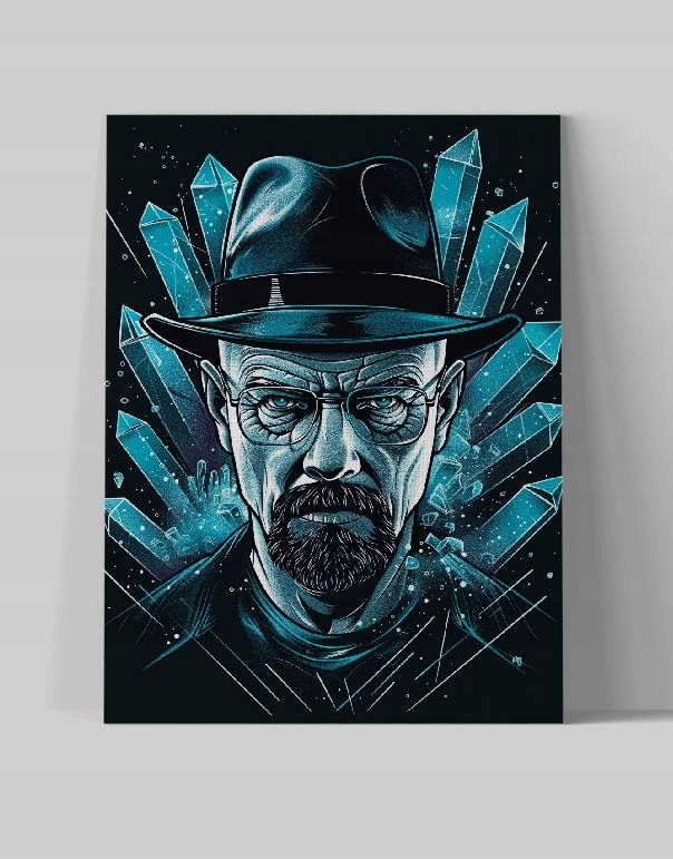 Obraz na płótnie Walter White - Mistyczny Kryształ 60x80 cm