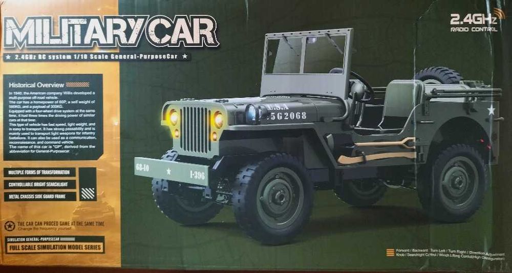 Duży model WILLYS JEEP 1/10 RC 4WD RTR - super - polecam!