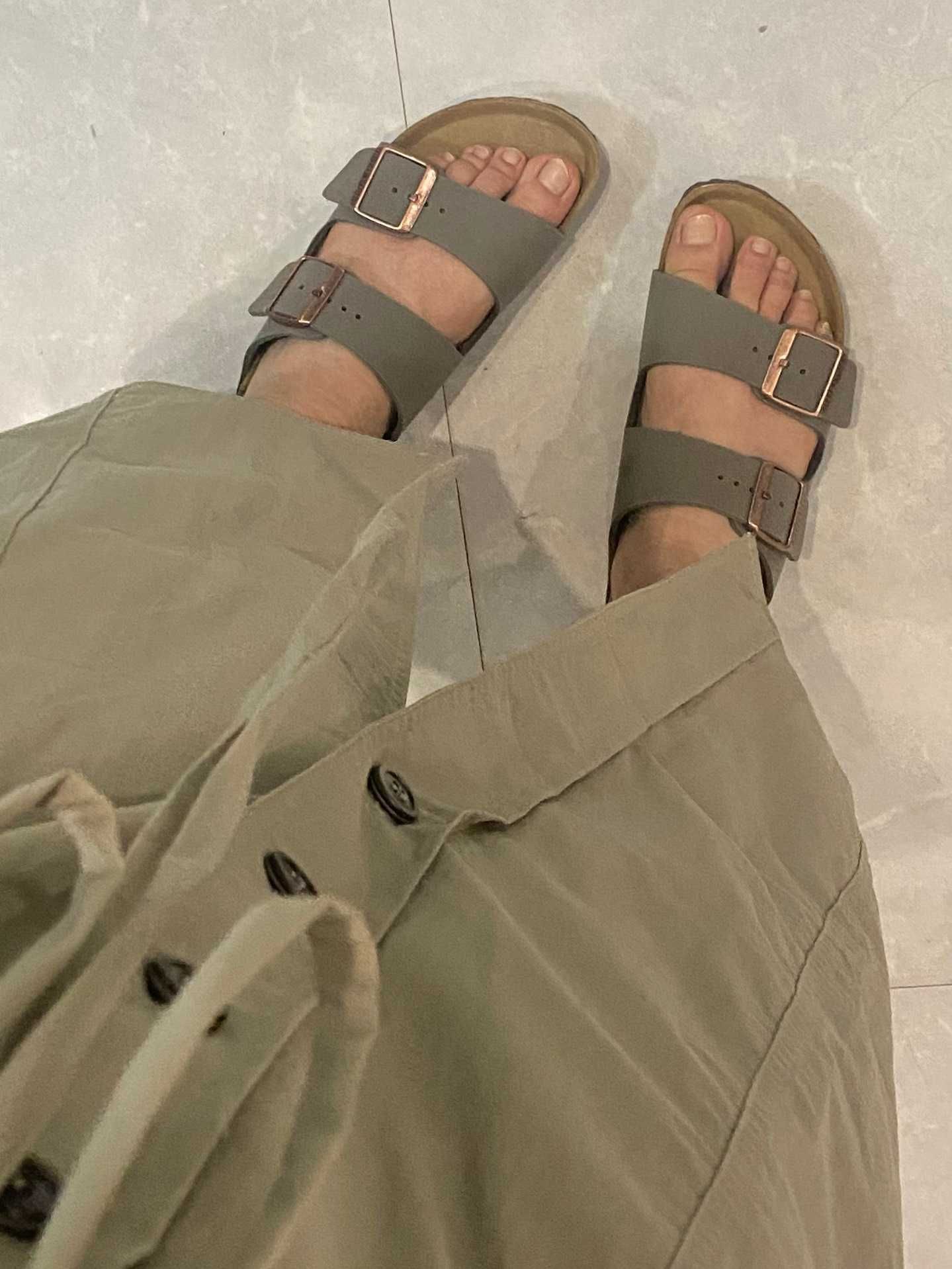 Nowe Birkenstock damskie Szary Klapki R.40