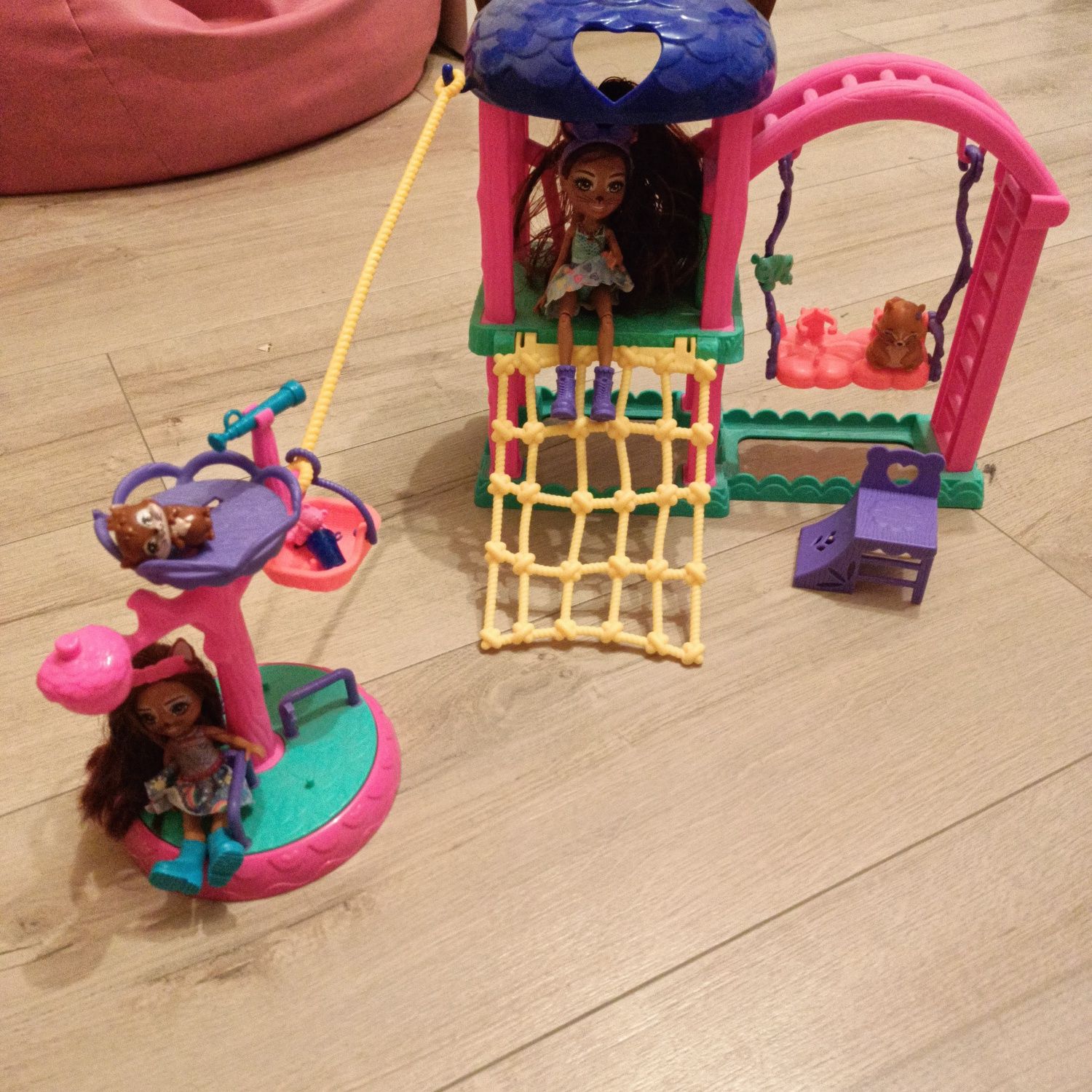 Zestaw enchantimals, mattel, lalki, zlobek