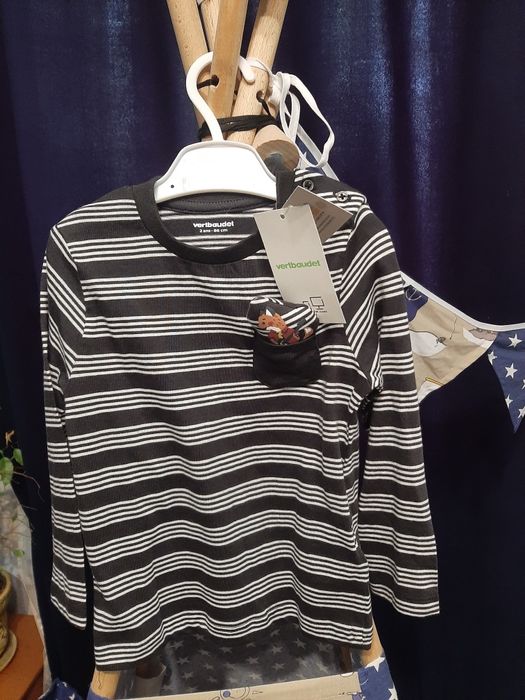 Лонгслив з органічної бавовни на 2 роки 86 см