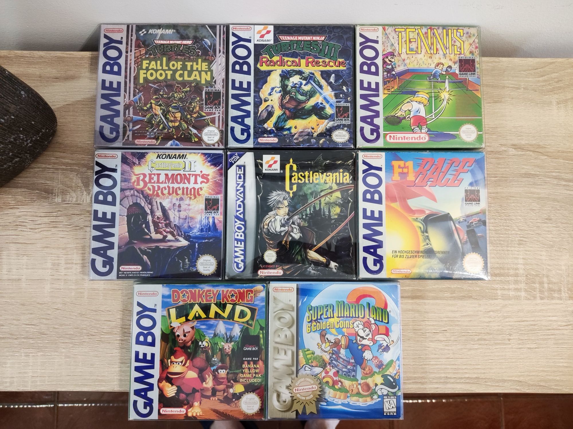 Jogos game Boy metroid, Castlevania, TMNT,Mário Land tennis game boy