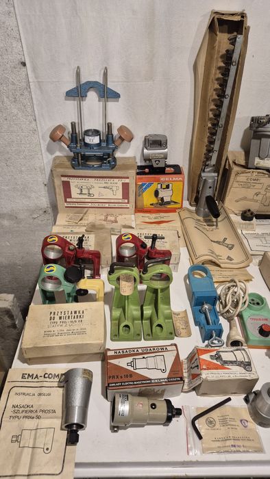 Wiertarka Celma PRCr 10/6 S zestaw fabrycznie nowy Unikat 30 przystawe