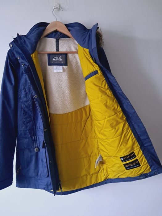 Damski płaszcz Jack Wolfskin, oryginalna, kurtka, sportowa, super stan