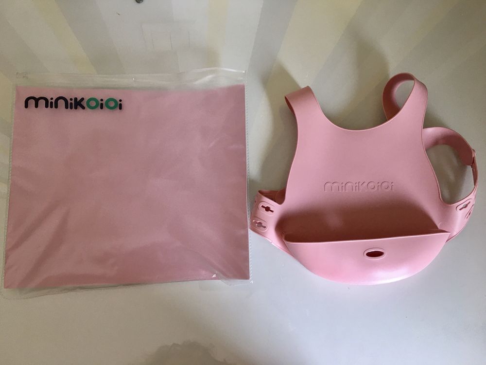 Minikoioi flexi bib babete rosa