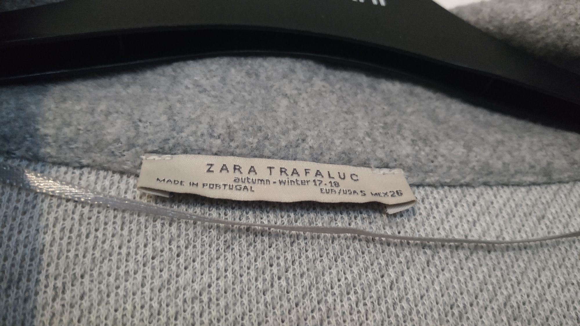 Płaszcz lekki Zara szary styl oversize 36 S