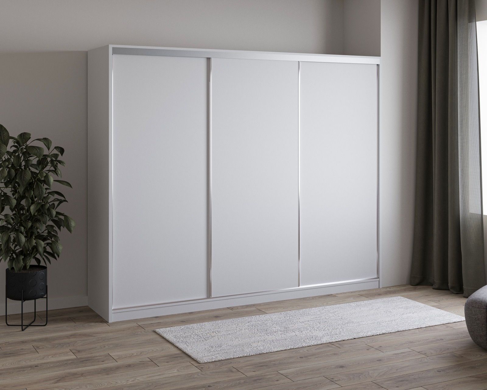 Stylowa szafa przesuwna 250 cm z lustrem PROMOCJA