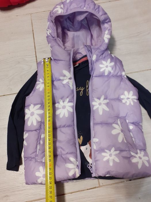 Sprzedam kamizelkę i bluzkę dla dziewczynki na wzrost 92 cm/104