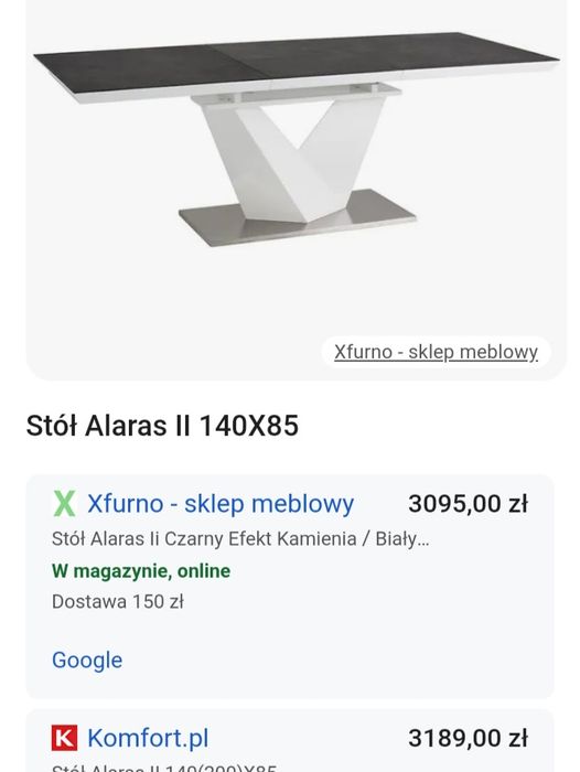 Stół do jadalni rozkladany