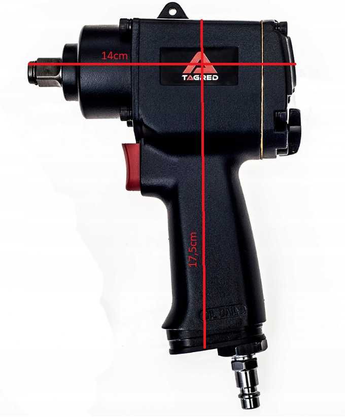 Klucz pneumatyczny udarowy typ "MINI" 1/2"/1100 Nm TA801 klucz udarowy