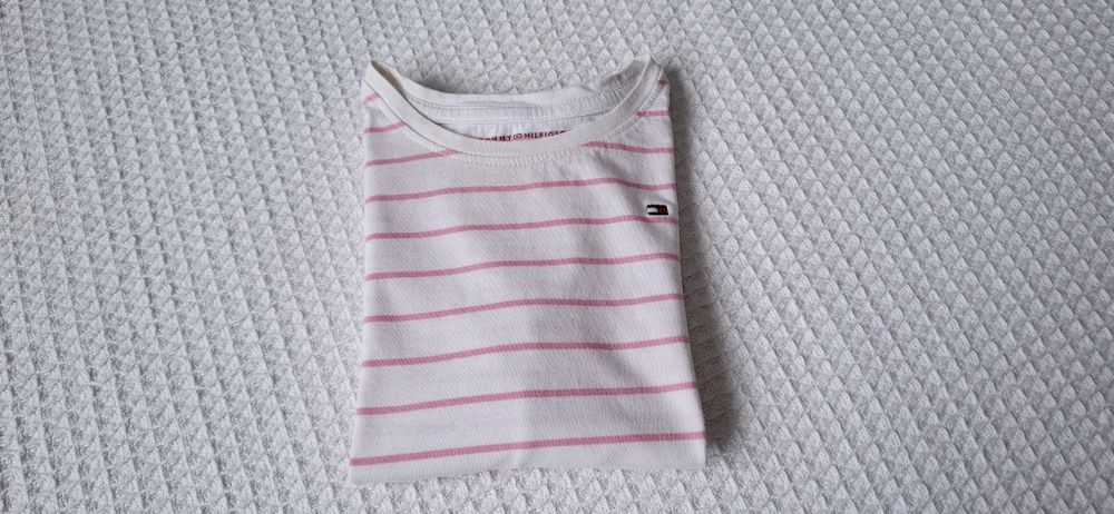 Tommy Hilfiger, T-shirt bluzka koszulka na krótki rękaw, roz. 116cm
