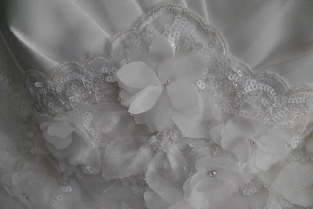 suknia ślubna +bolerko+welon,rozmiar 40-42