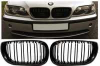 Nerki Grill BMW 3 E46 4D LCI Czarny Połysk