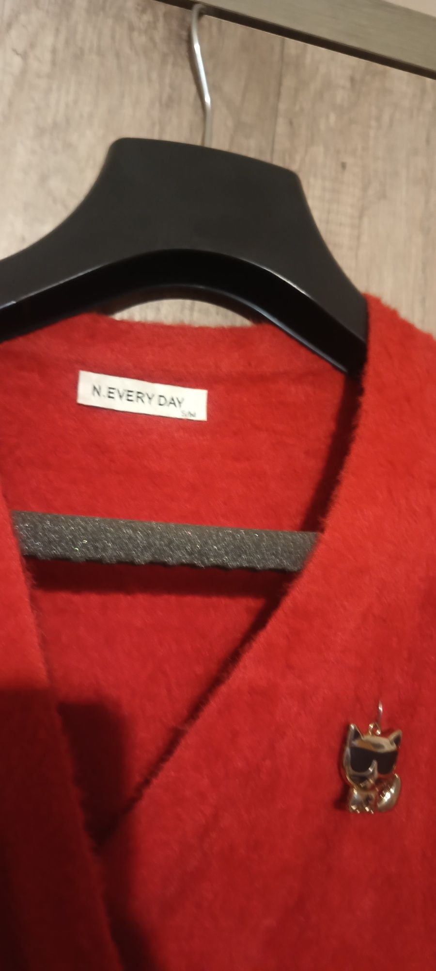Kopertowy sweterek damski tupu alpaka