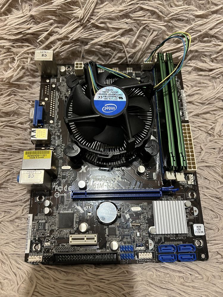 Комплект AsRock, Pentium G2030 3.0 Ghz, 4gb ddr3