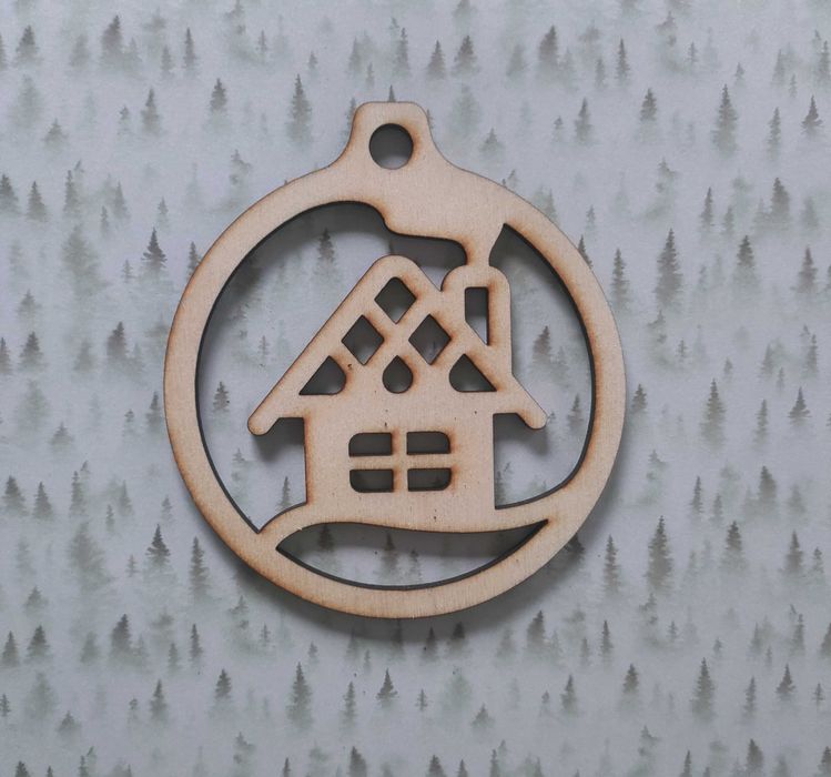 bombka sklejka 10 cm decoupage scrapbooking mod10