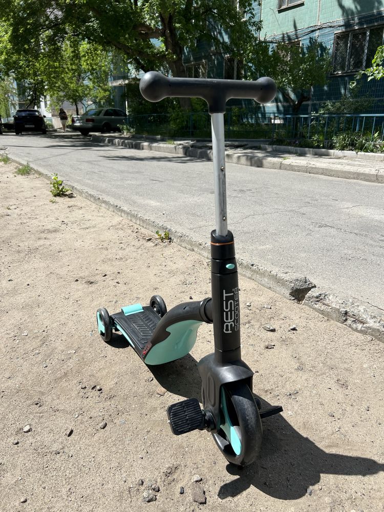 Best scooter 3 в 1 самокат велосипед беговел