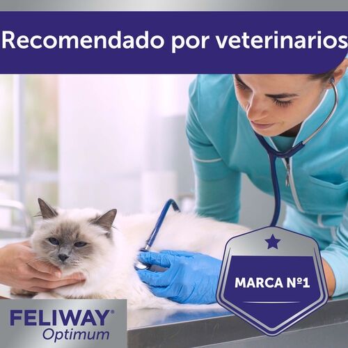 Difusor + 3 recargas Feliway Optimum (anti-stress para gatos)