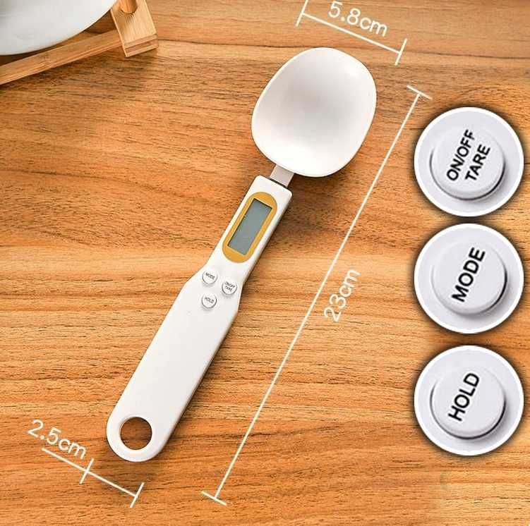 Cyfrowa Waga Łyżka – Funkcja TARA, Wyświetlacz LCD!
