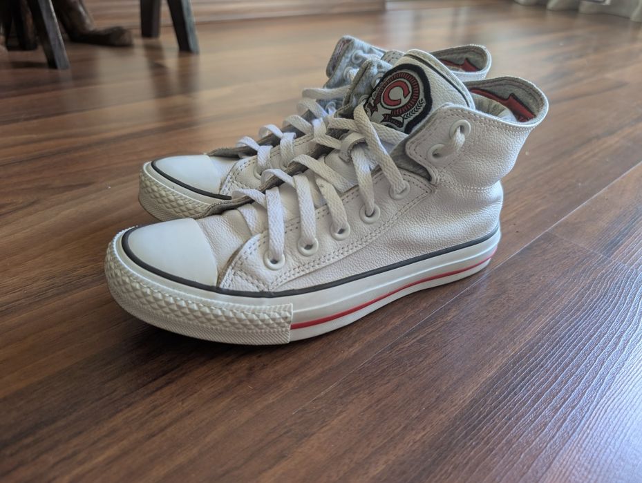 Високі шкіряні кеди Converse,37 розмір, 23,5см