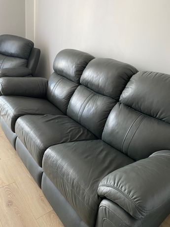 Sofa z funkcją spania + 2 fotele rozkładane