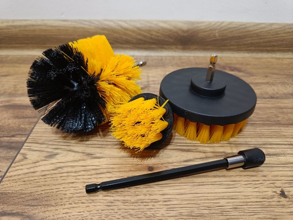 Zestaw szczotek szczotki na wkrętarkę wiertarkę + przedłużka