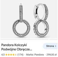 Kolczyki Pandora srebro 925