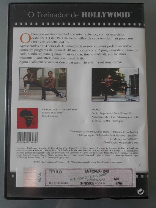 DVD de treino pra todo o corpo