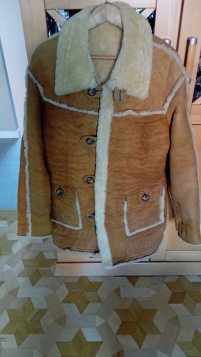 Męski kożuch Vintage