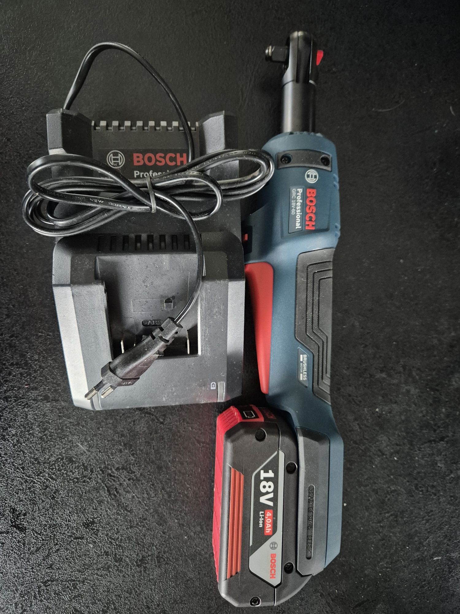 Akumulatorowa grzechotka kątowa udarowa klucz BOSCH GRC 18V-60 NOWA