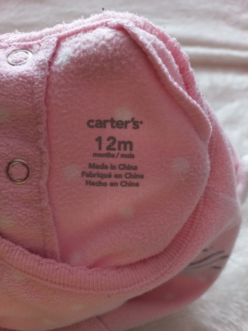 Флісовий чоловічок сліп комбінезон флісовий carter's 9m 12m