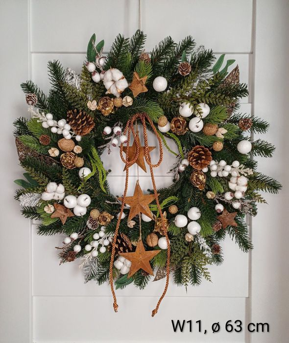 BLACK WEEKEND Wianek świąteczny ø 60 cm, sztuczne gałązki