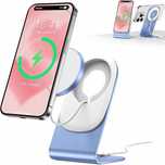 ładowarka indukcyjna bhhb 7.5 w mag safe dla iphone niebieski/biały