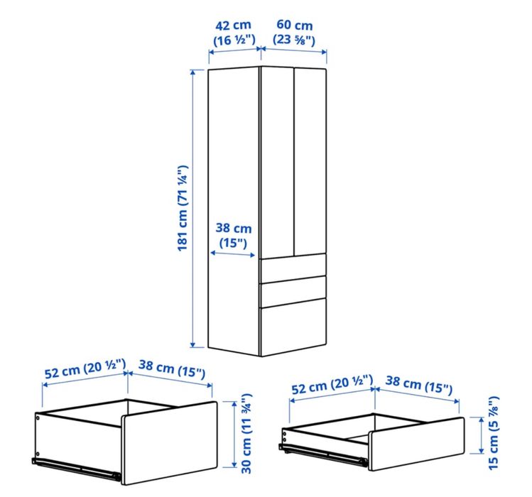Armário/Ropeiro Infantil IKEA