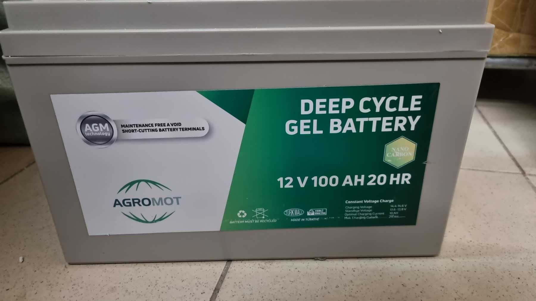 Аккумулятор гелевый Agromot 12V 100 Ah дбж Уценка