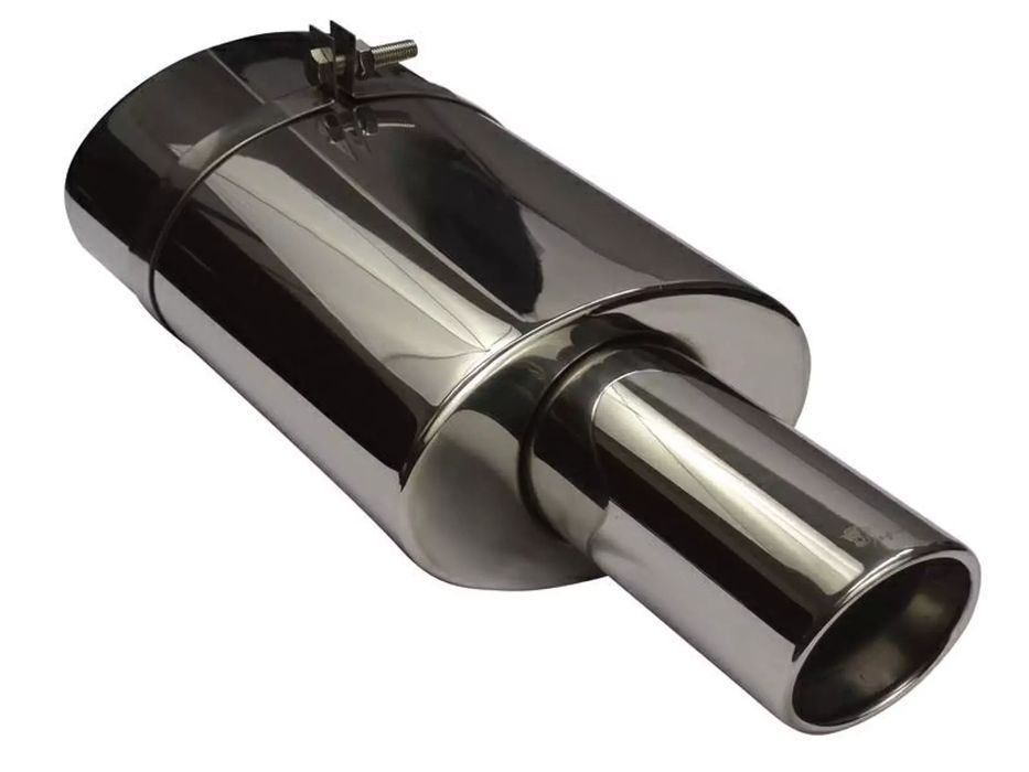 Tłumik Końcowy Sportowy Basowy Uniwersalny WM Sport Owal wejście 58