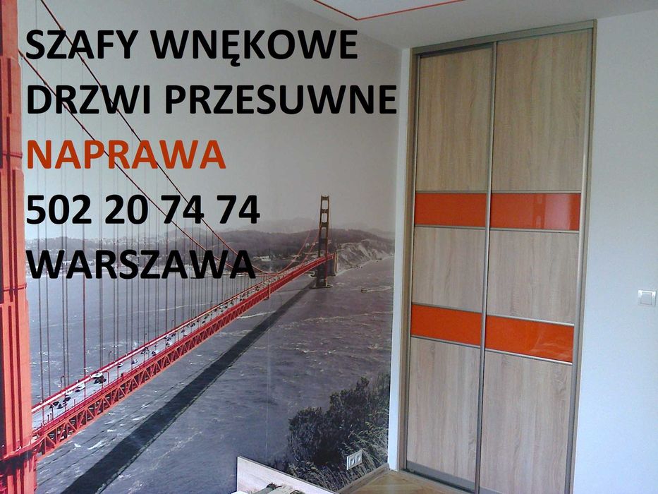 Naprawa szaf  ,   Drzwi Łamane ,  Składane  , Przesuwne ,   Warszawa