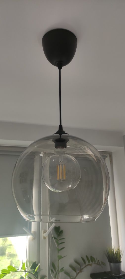 Lampa wisząca szklana