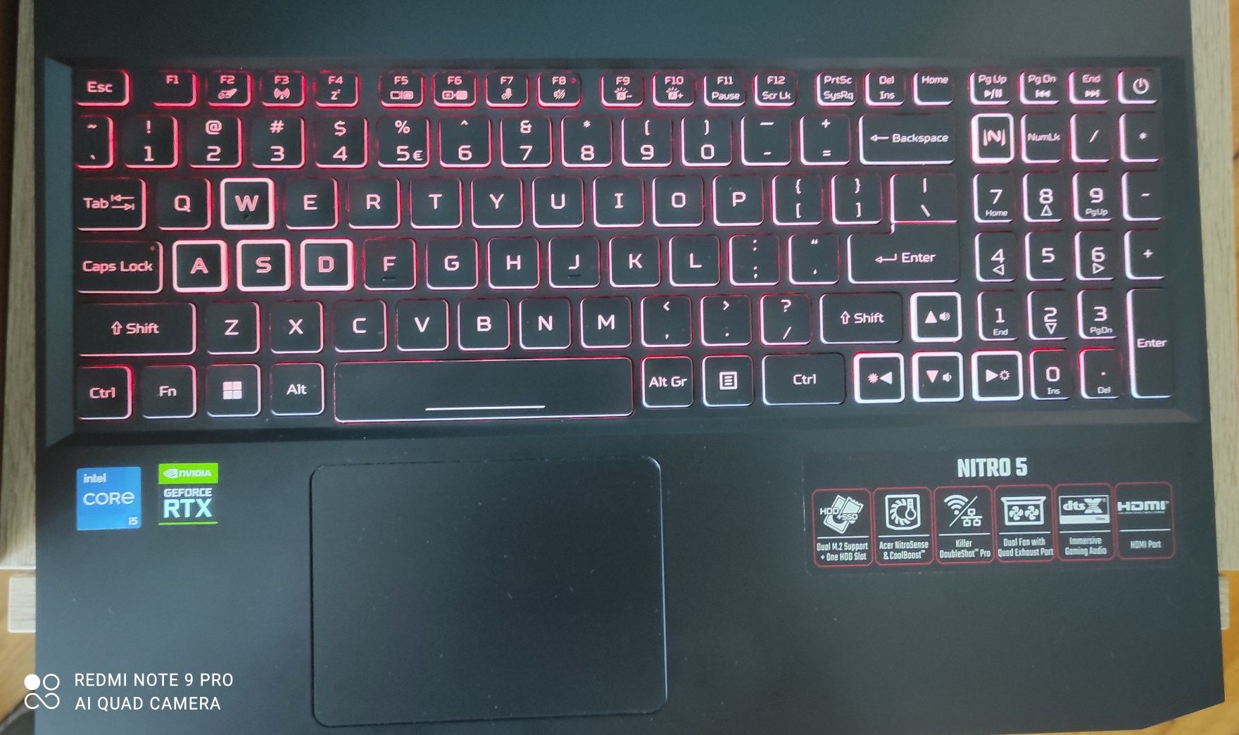 Acer nitro 5 rtx 3060 i5-12gen