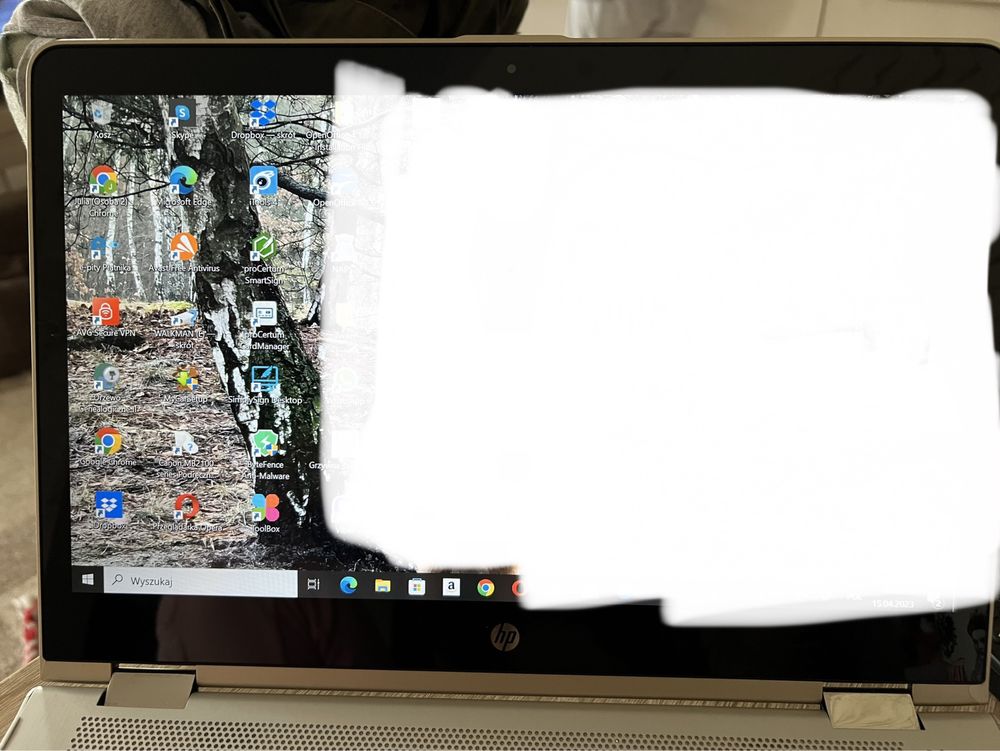 Laptop HP Pavilion x360 Convertible 14-ba022nw ekran tablet