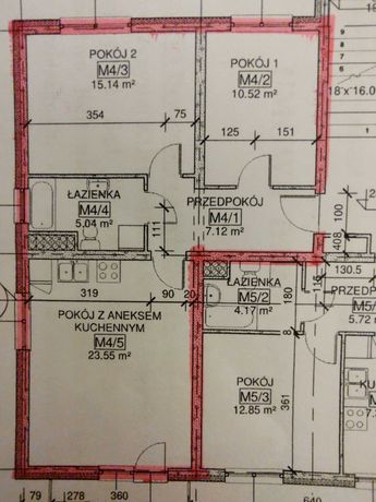 Sprzedam nowe mieszkanie 61,37 m²  stan deweloperski