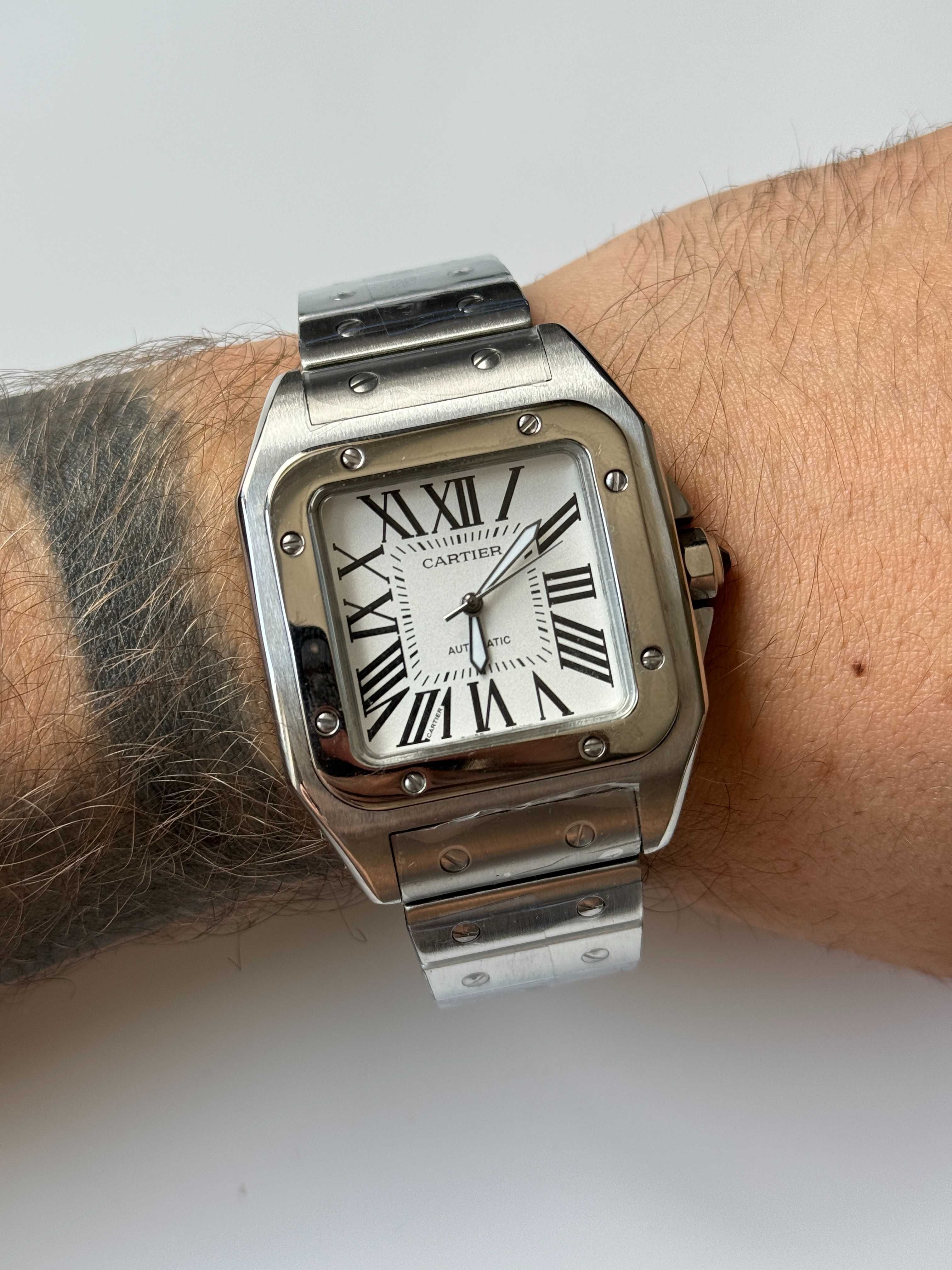 Zegarek Cartier Santos White