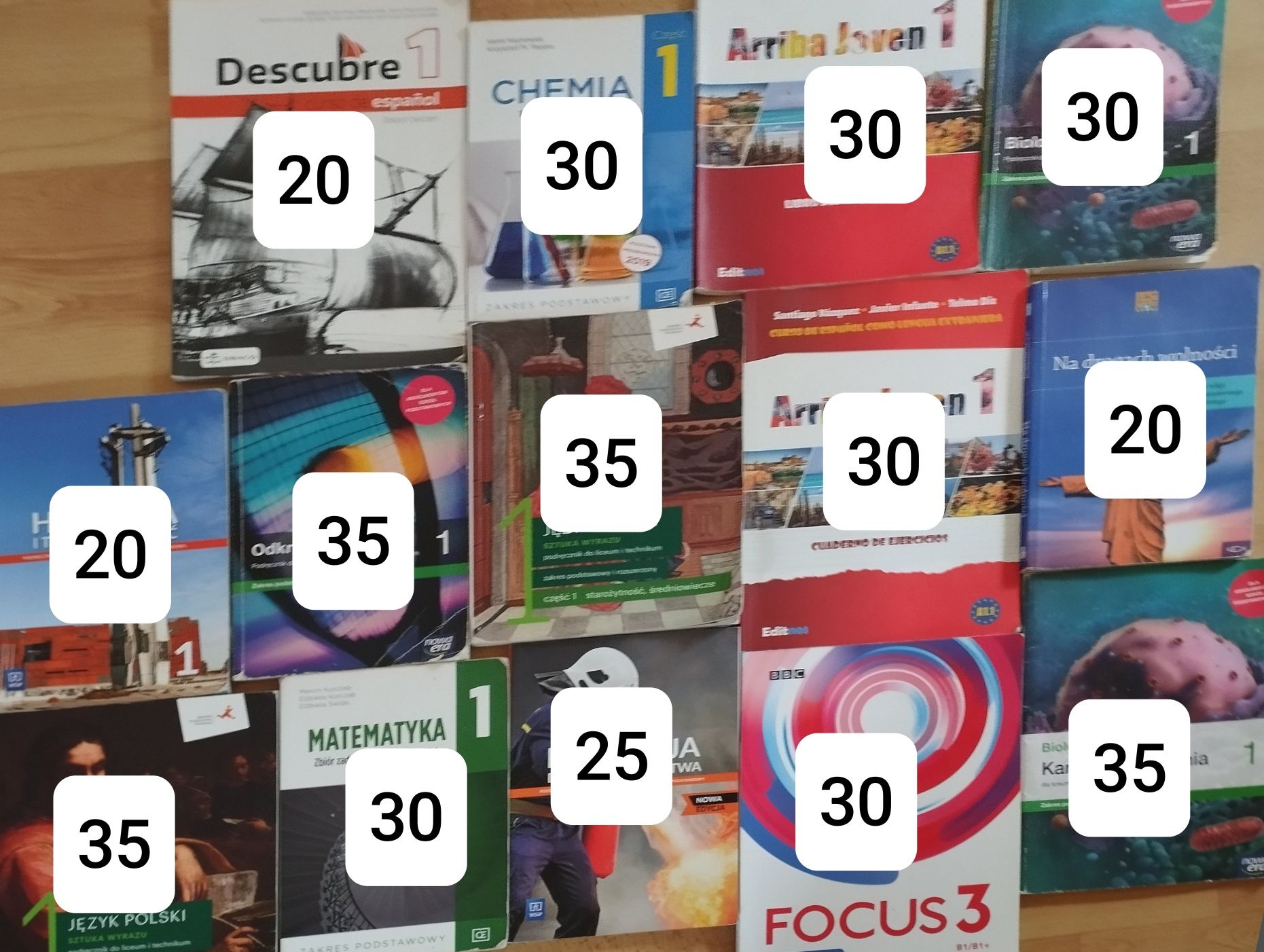 zestaw podręczników klasa 1 liceum ogólnokształcące