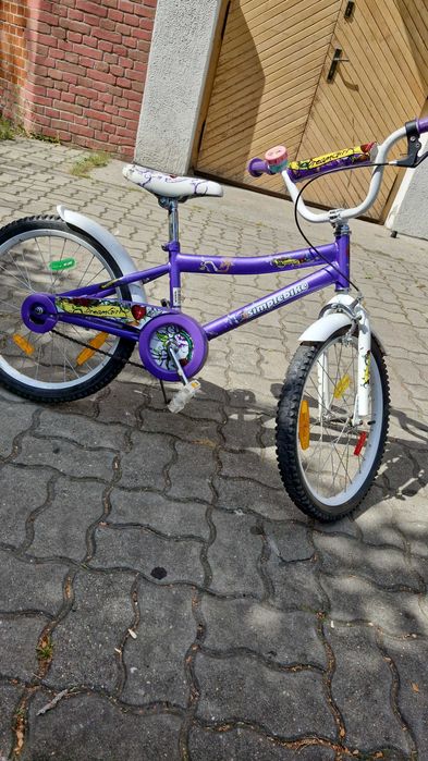 Rower 20 cali dla dziewczynki + gratis kij pchacz