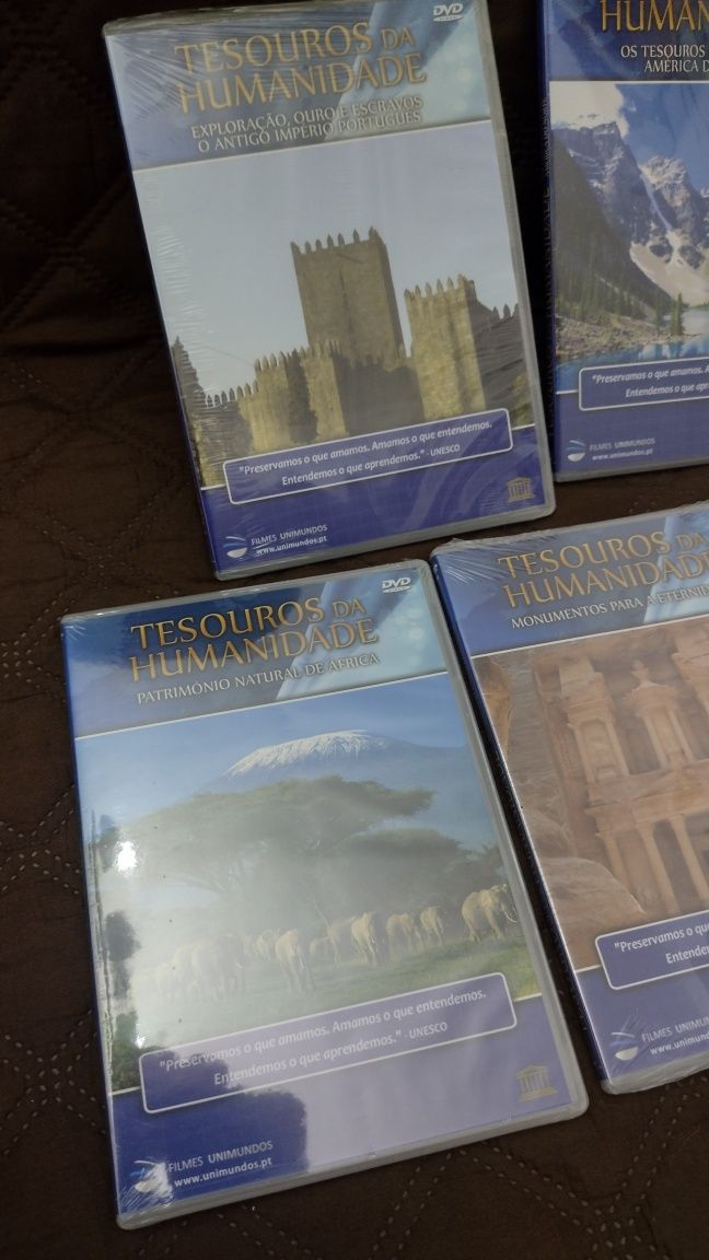 Vendo 9 dvd Tesouros da Humanidade