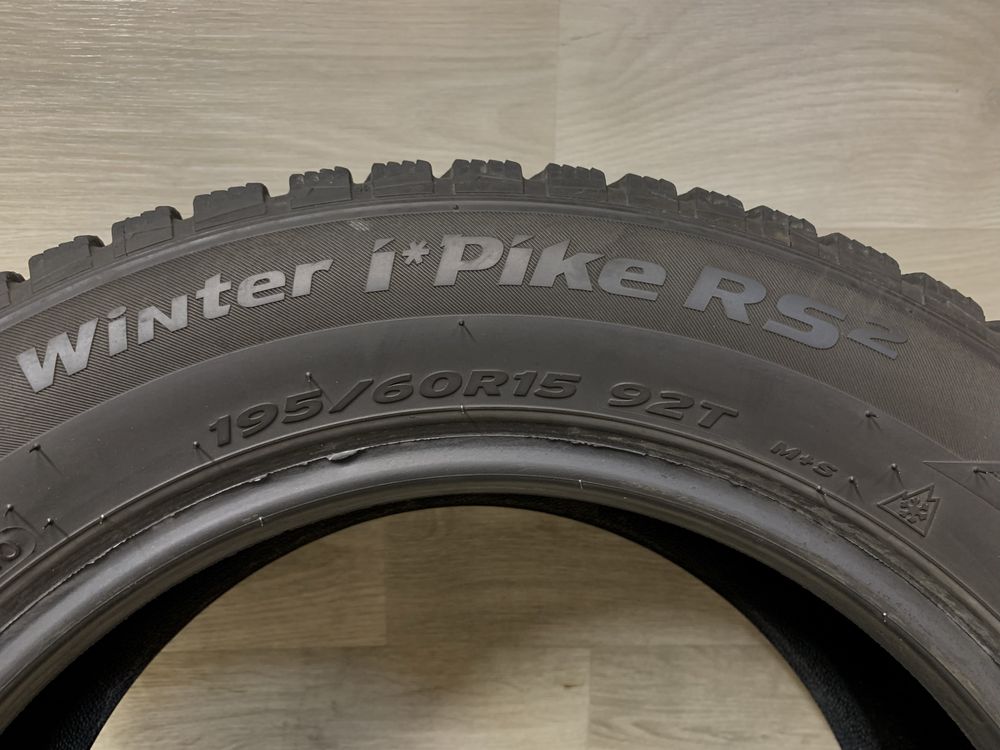 Продам шини, зима, 195/60/15 Hankook Winter i’pike Rs2 XL 92T, 2020р