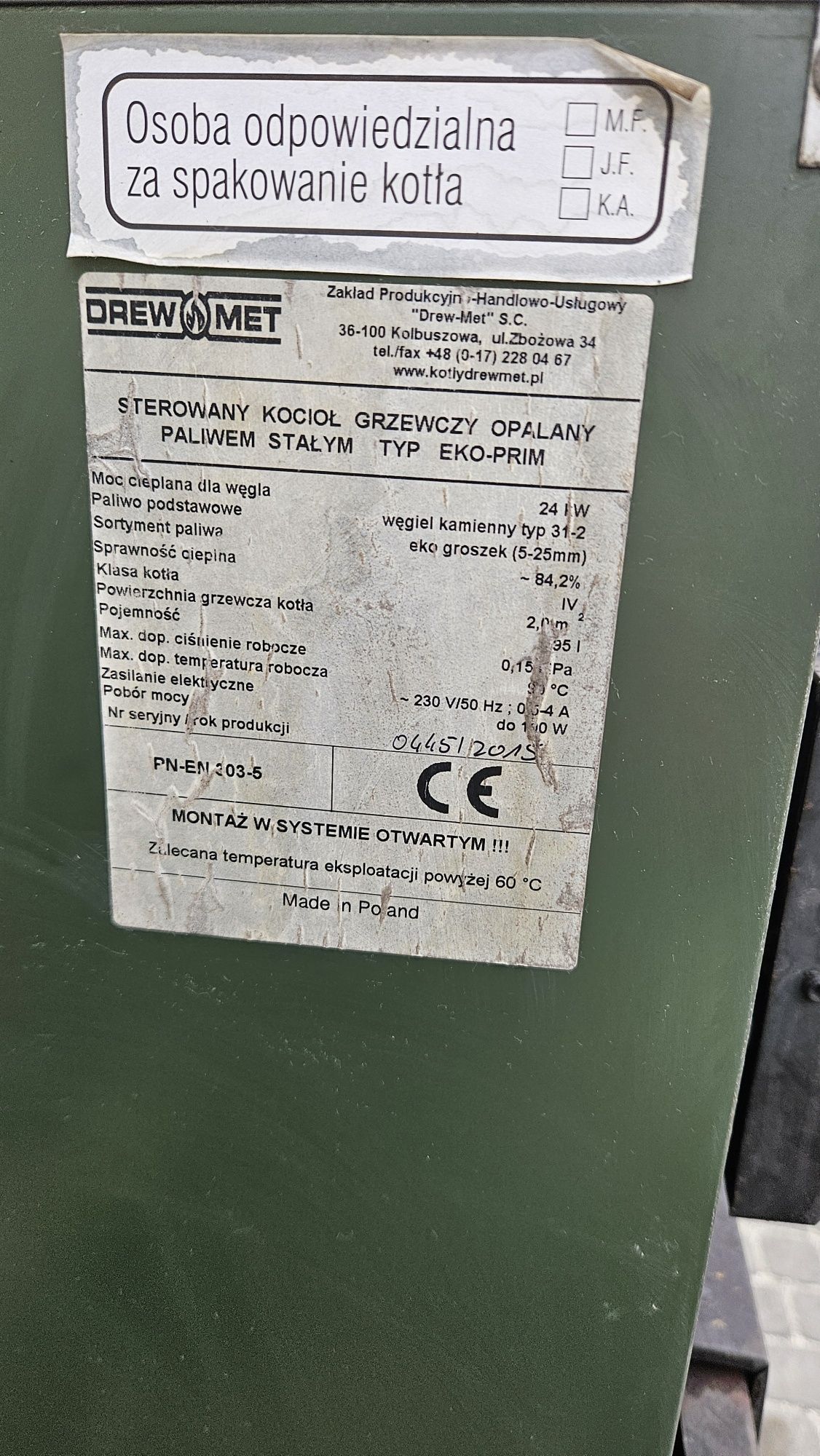 Kocioł DrewMet 24kw