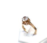 Pierścionek cyrkonią złoto 14kt 585 3,32g