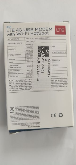 4G USB WI-FI роутер Модем LTE , не рабочий, на запчасти