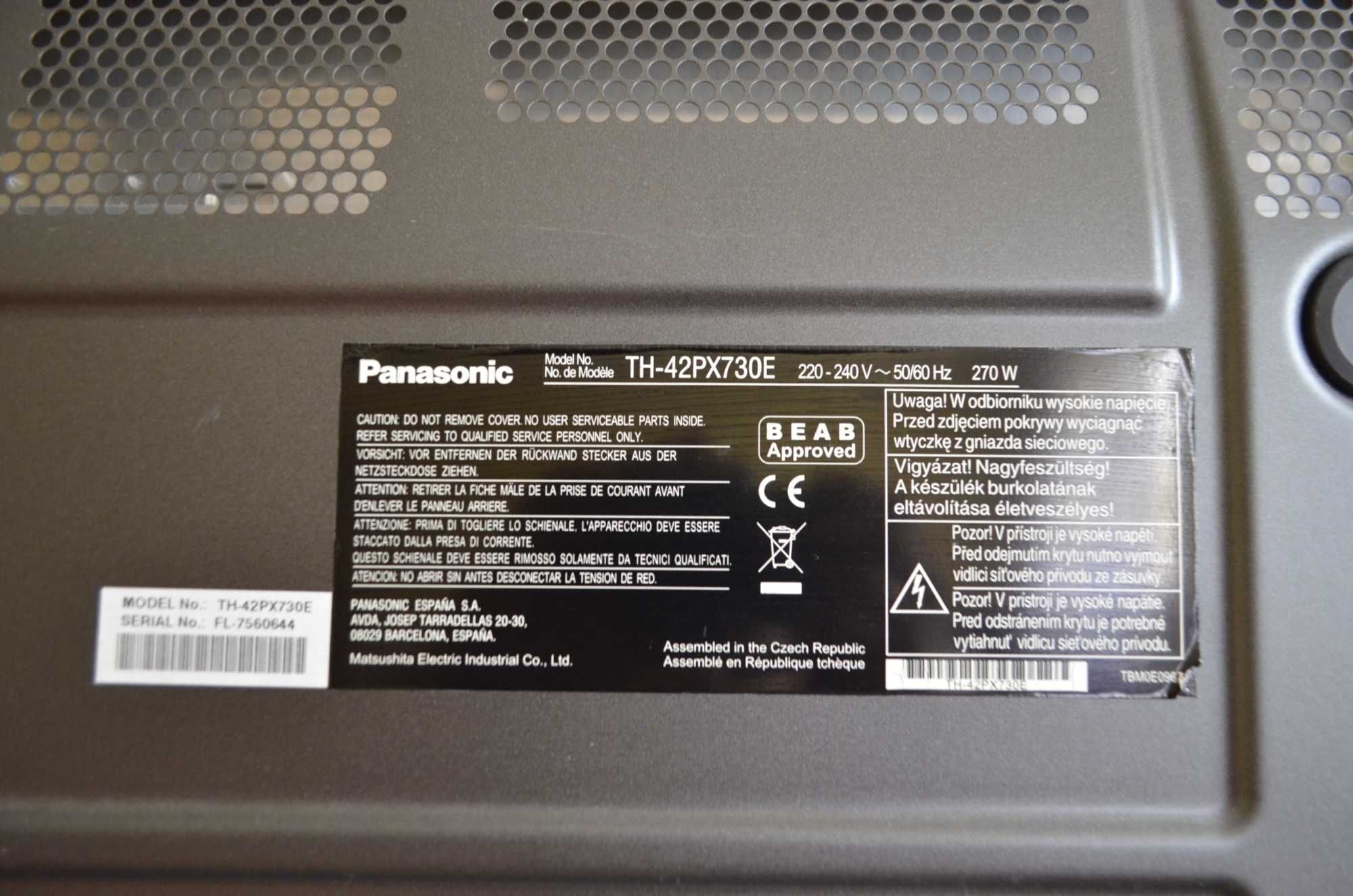 Telewizor Panasonic TH-42px730e VIERA